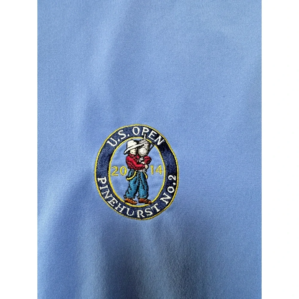 RLX Ralph Lauren Golf Polo Shirt Blue Performance Mens XL